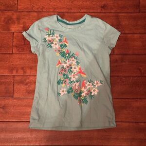 Falls Creek Girls T-Shirt Top Size M (7/8) Aqua Teal .